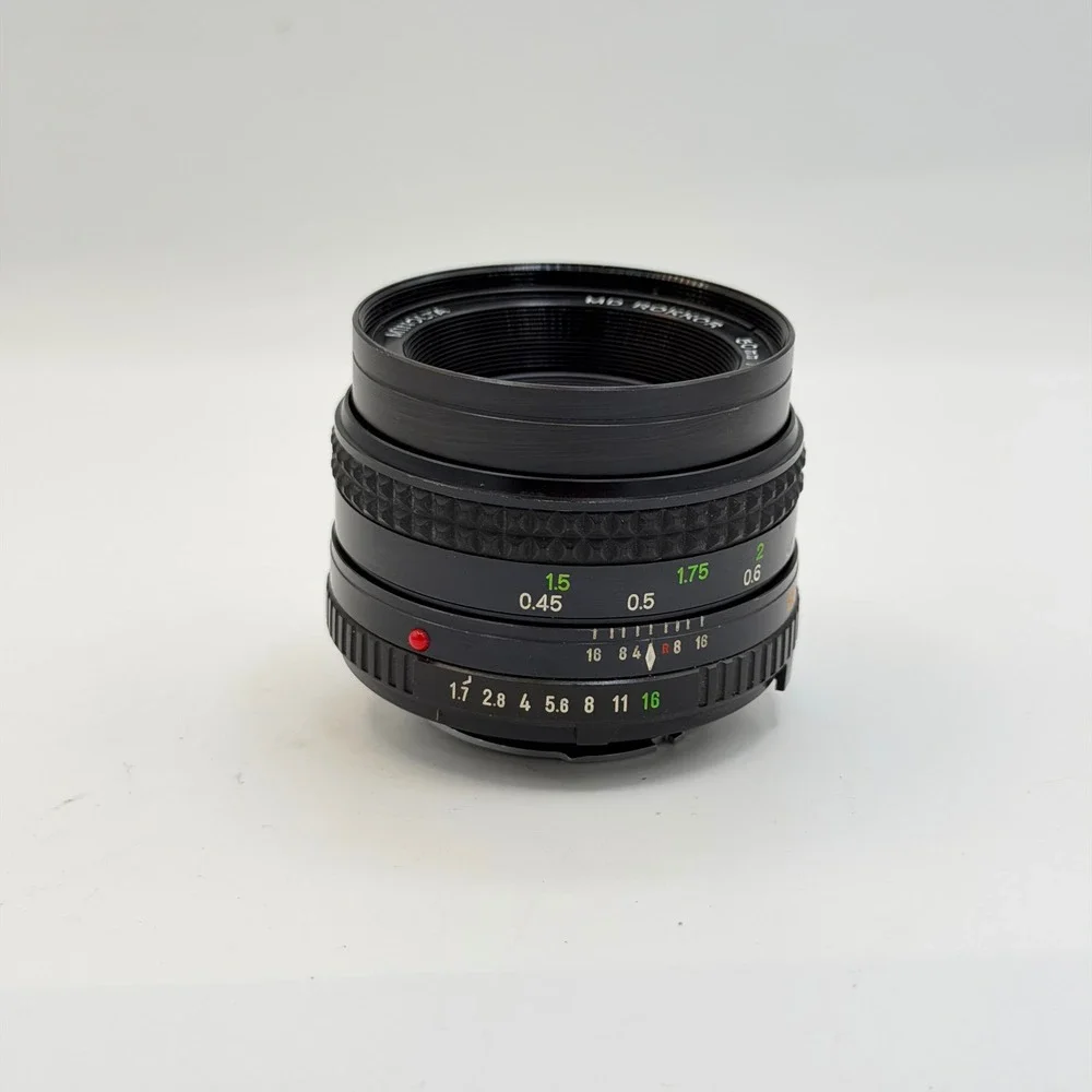 Minolta MD Rokkor 50mm f1.7 Manual Focus Prime Lens SR Mount Japan 55mm Filter
